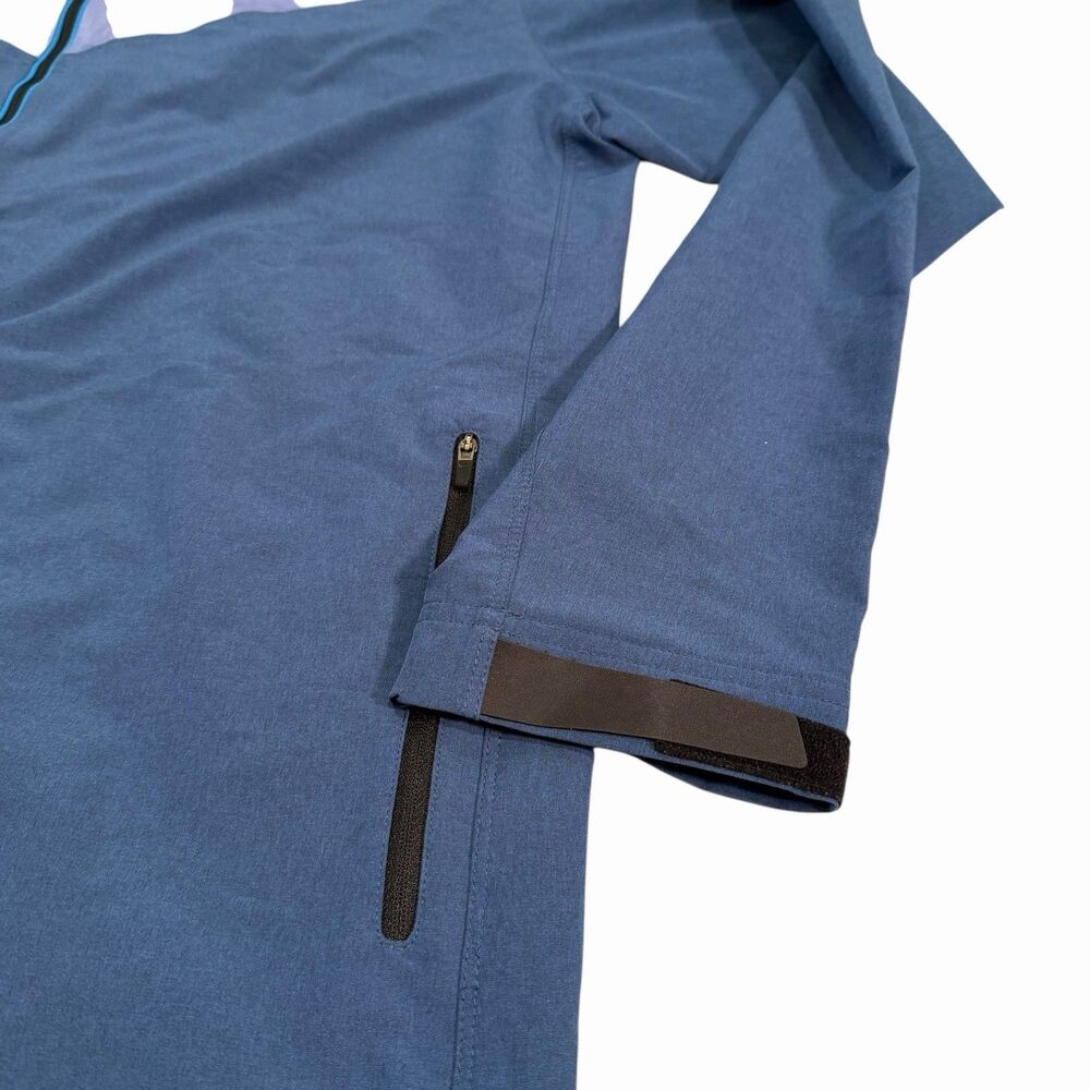 Nike Pro Training Jacket Men's XXL 2XL Hooded‎ Zip Up Lightweight Athletic Blue - Picture 5 of 10